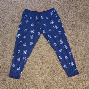 Blue Character Print Jogger Pants